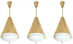 Fedele Papagni Limited Edition Brass and Glass Pendants by Papagni for Gaspare Asaro - 146727