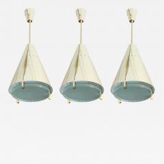 Fedele Papagni Limited Edition Brass and Glass Pendants by Papagni for Gaspare Asaro - 146887