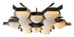 Fedele Papagni Nickel Flush Mount Fixture by Fedele Papagni for Gaspare Asaro Italy 2014 - 190272