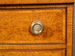 Federal Birdseye Maple Bow Front Chest Of Drawers - 4246566