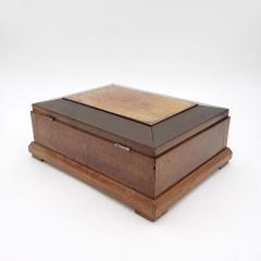 Federal Box in Fruitwood and Maple on Later Stand circa 1840 - 2702864