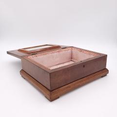 Federal Box in Fruitwood and Maple on Later Stand circa 1840 - 2702867