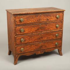 Federal Grain Paint Decorated Chest of Drawers - 3943780