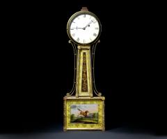 Federal Mahogany Gold Gilded Banjo Clock - 83330