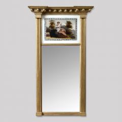 Federal Mirror with Eglomise Panel - 416496