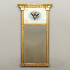 Federal Mirror with Patriotic Eglomise Tablet - 4575207