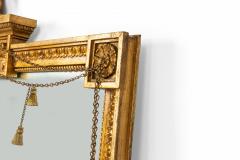 Federal Rectangular Gilt Wood Mirror Surmounted by an Eagle - 1399287