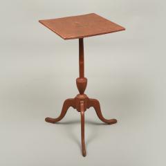 Federal Red Painted Candle Stand - 4212635