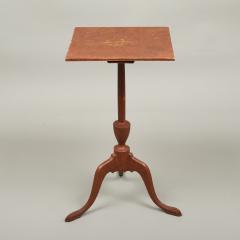 Federal Red Painted Candle Stand - 4212636