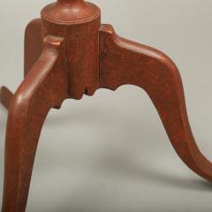 Federal Red Painted Candle Stand - 4212641