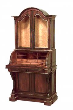 Federal Rosewood Roll Top Secretary - 2797767