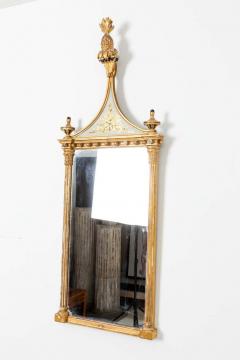 Federal Style Gilt Framed Mirror with Pineapple Finial Early 20th C  - 3596785