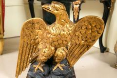 Federal Style Giltwood Carved Eagle Marble Top Pedestal Table Exquisite Detail - 2951005