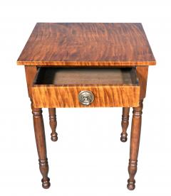 Federal Tiger Maple Side Table - 4643436