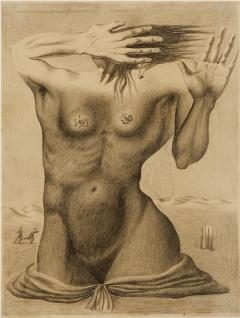 Federico Castellon Surrealist Nude Female Figure - 3553272