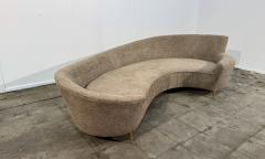 Federico Munari Curved Sofa attributed to Federico Munari Italy 1960s - 4453558