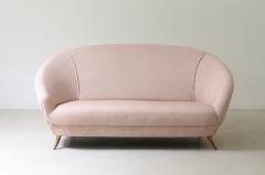 Federico Munari Elegant two seater sofa with bronze feet - 3891513