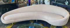 Federico Munari Federico Munari Mid Century Italian large curved sofa 1950s Re Upholstery - 2609810