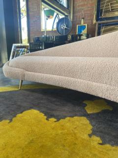 Federico Munari Federico Munari Mid Century Italian large curved sofa 1950s Re Upholstery - 2609815