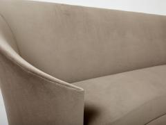Federico Munari Federico Munari velvet rounded meridienne sofa 1960s - 2988995