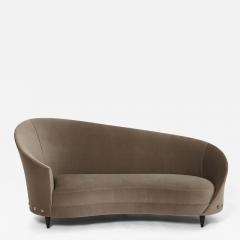 Federico Munari Federico Munari velvet rounded meridienne sofa 1960s - 2991603