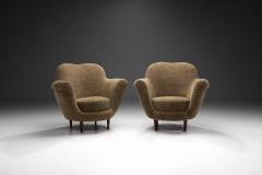 Federico Munari Pair of Federico Munari Attr Armchairs with Tapered Legs Italy 1950s - 3857606