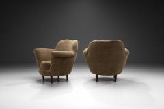 Federico Munari Pair of Federico Munari Attr Armchairs with Tapered Legs Italy 1950s - 3857607