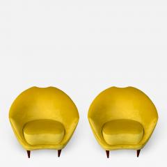 Federico Munari Pair of Italian Armchairs by Federico Munari Italy 1960s - 1656372