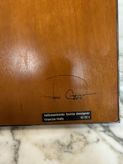 Feliceantonio Botta Felice Antonio Botta Signed Burl Wood Chrome Picture Frame Italy 1973 - 4623479