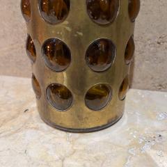Felipe Derflinger 1960s Feders Felipe Derflingher Handblown Amber Art Glass Pitcher Mexico - 3604143