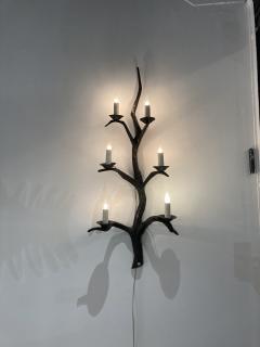 Felix Agostini 1960s huge bronze sconces attributed to Felix Agostini - 3681674