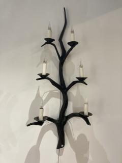 Felix Agostini 1960s huge bronze sconces attributed to Felix Agostini - 3681675