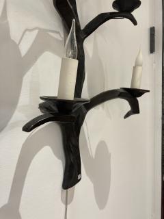 Felix Agostini 1960s huge bronze sconces attributed to Felix Agostini - 3681677
