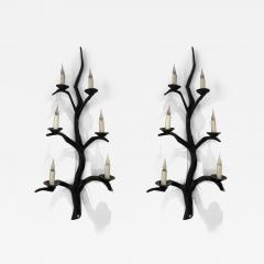 Felix Agostini 1960s huge bronze sconces attributed to Felix Agostini - 3683287