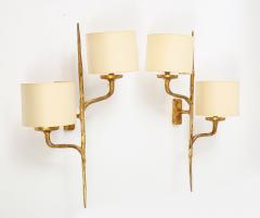 Felix Agostini PAIR OF GILT BRONZE SCONCES BY FELIX AGOSTINI - 2545433