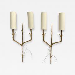 Felix Agostini Pair of 1960s sconces in the style of Felix agostini - 3315788