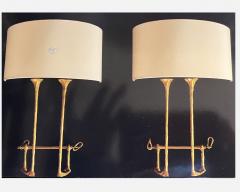 Felix Agostini Pair of Mail Coach wall lights F lix Agostini Paris France 1962 - 3698453