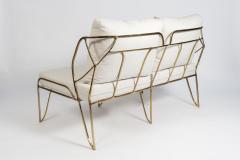 Felix Agostini Sculptural bronze two seats sofa in the style Of Felix Agostini - 895974