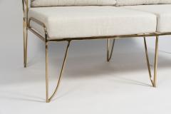 Felix Agostini Sculptural bronze two seats sofa in the style Of Felix Agostini - 895976