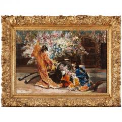 Felix Armand Heullant Exceptional French Japonisme Oil on Panel Painting by Felix Armand Heullant - 611219