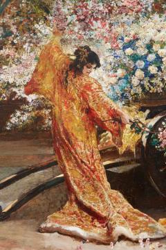 Felix Armand Heullant Exceptional French Japonisme Oil on Panel Painting by Felix Armand Heullant - 611228