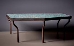 Felix Muhrhofer Handcrafted Felix Muhrhofer Terrazzo Coffee Table Prince Diana in Turquoise - 3295211