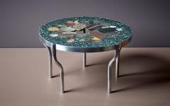 Felix Muhrhofer Handcrafted Terrazzo Coffee Table in Blue Green Queen Frederic Felix Muhrhofer - 3288747