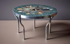 Felix Muhrhofer Handcrafted Terrazzo Coffee Table in Blue Green Queen Frederic Felix Muhrhofer - 3288753