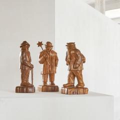 Felix Timmermans 3 Wise Men Flemish Folk Art Sculptures in Carved Wood 1970 - 4609154