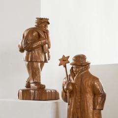 Felix Timmermans 3 Wise Men Flemish Folk Art Sculptures in Carved Wood 1970 - 4609166