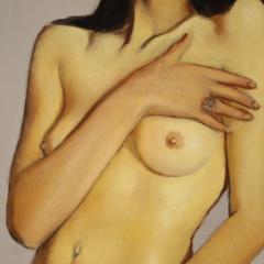 Female nude painting signed by Vellani Marchi dated 1970 - 4358081