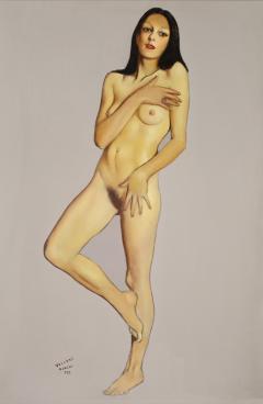 Female nude painting signed by Vellani Marchi dated 1970 - 4358510