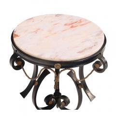 Fer forge and marble gueridon - 4598477