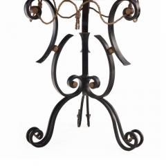 Fer forge and marble gueridon - 4598478